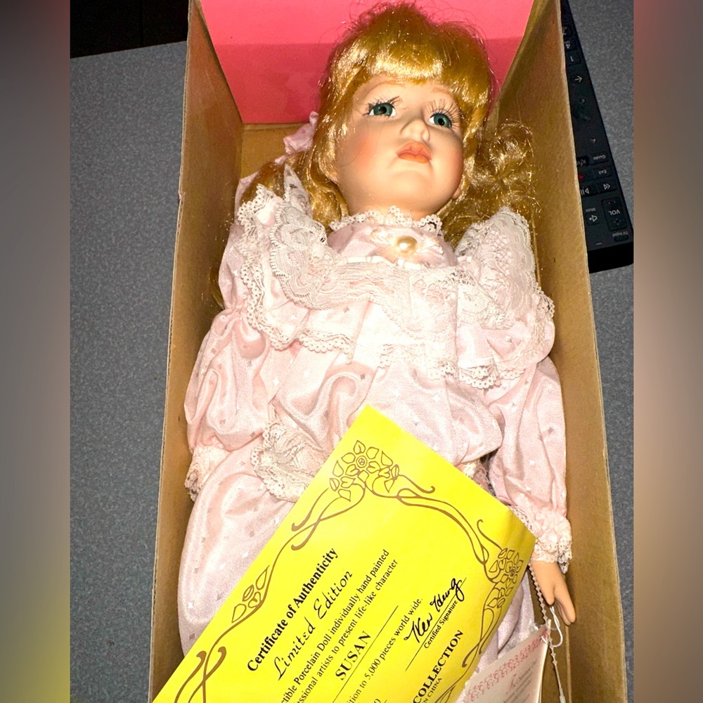 LIMITED EDITION 1990s Vintage Porcelain Doll “Susan” ONLY 5,000 EVER CREATED!